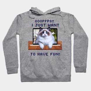 3D My cat wants to have fun! Hoodie